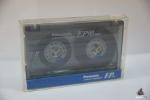 Аудио кассета Panasonic EP-90 винтаж открыта
